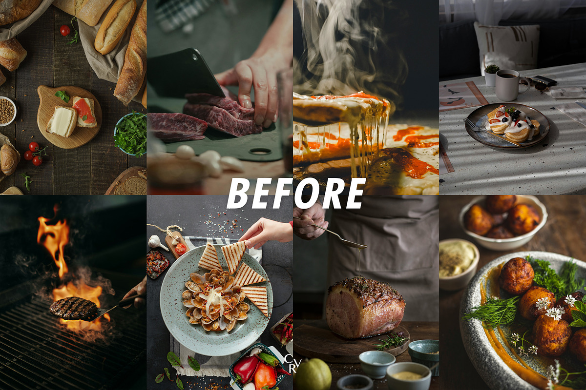 15 Cinematic Food Lightroom Presets, a Preset Add-On by CVR Presets (Photo 2 of 7)