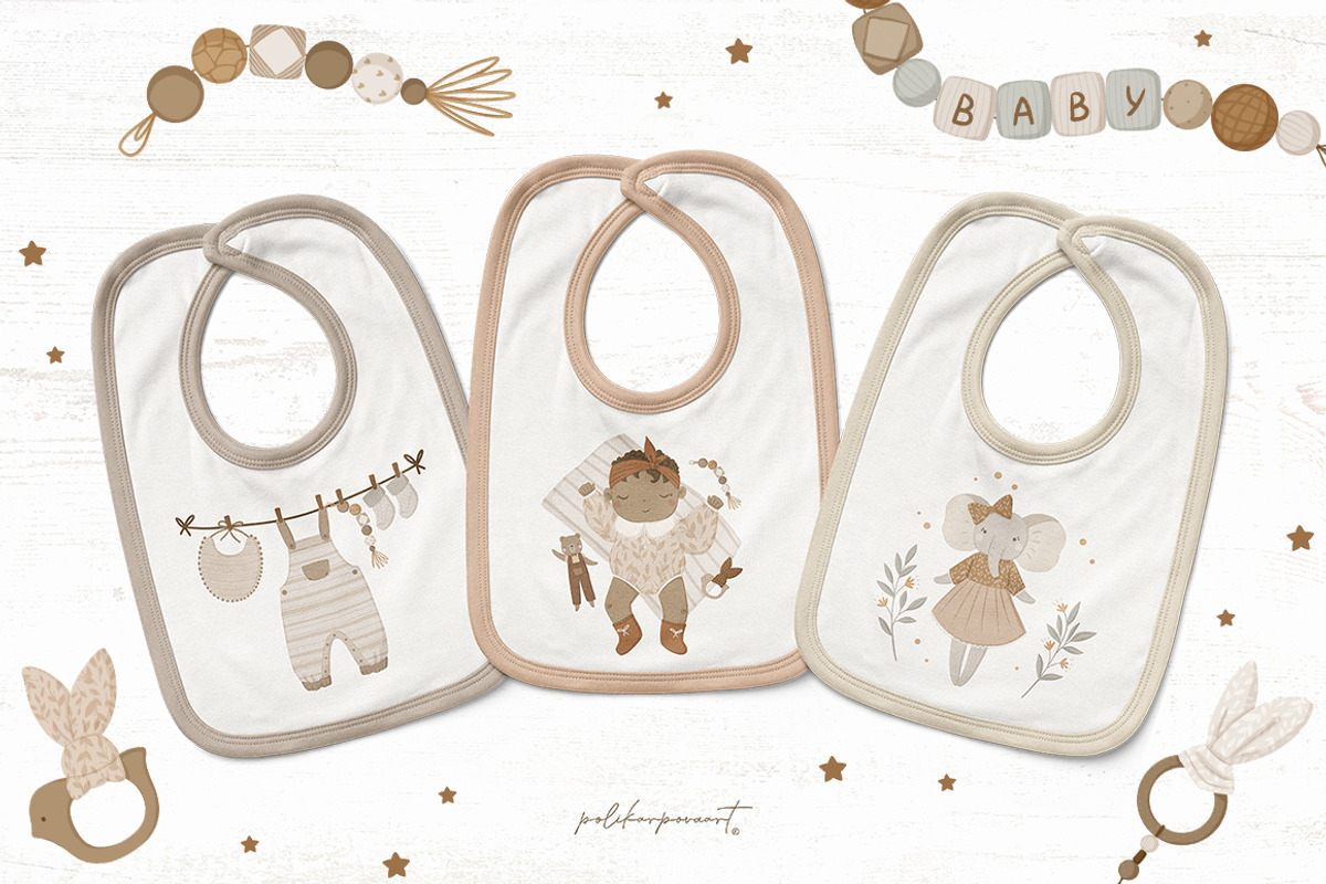 NEWBORN baby illustration & patterns, an Animal Illustration by polikarpovaart (Photo 4 of 13)