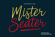 Mister Seater | Script Font, a Script Font by windestrian (Thumbnail 1 of 5)