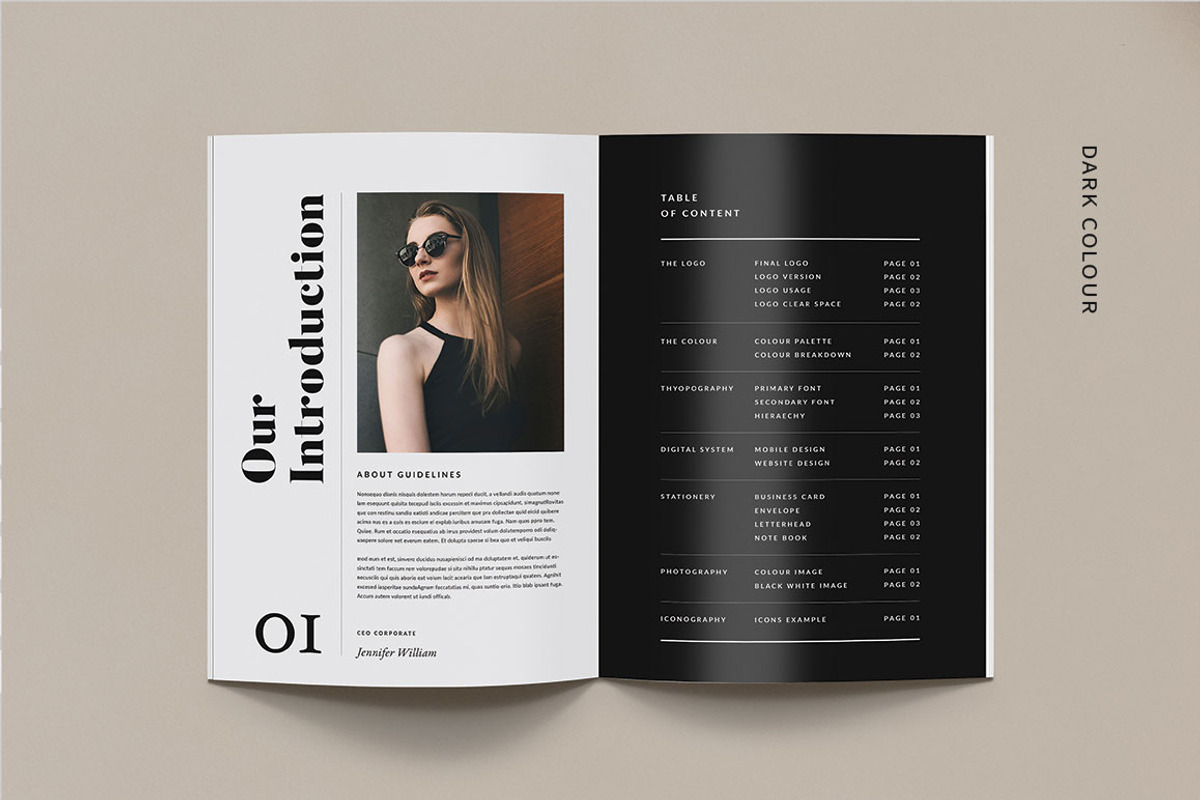Brand Guidelines, a Brochure Template by Occy Design (Photo 3 of 16)