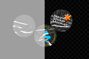 Transparent Plastic Sticker Mockups, an Advertising Mockup by MahmoudWally (Thumbnail 3 of 5)