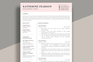 Nurse Resume Template for word