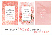 Pink Rose Gold Social Media Template, a Social Media Template by Essem Creatives (Thumbnail 3 of 6)