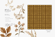 autumn botanical clipart collection, a Decorative Illustration by Patishop Art (Thumbnail 2 of 9)