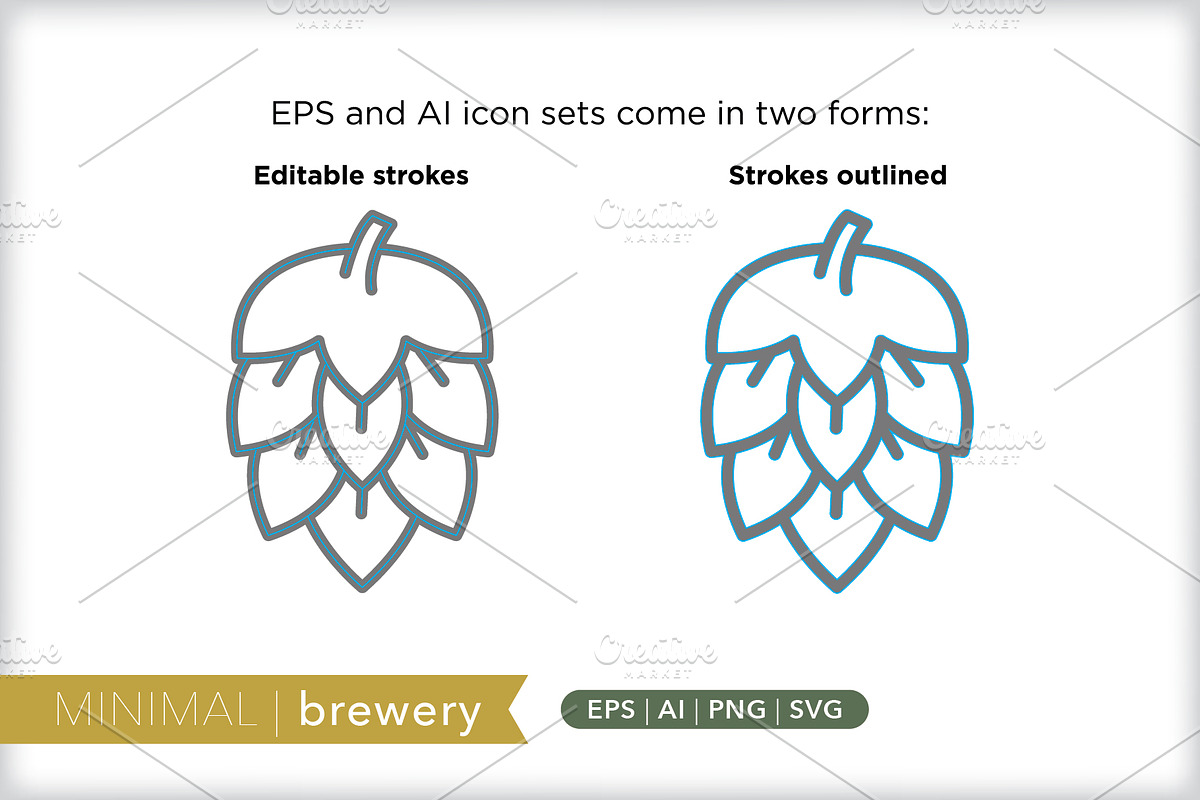 Minimal brewery icons, an Outline Icon by Picture Window (Photo 3 of 5)