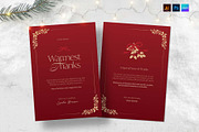 Christmas Thank You Card Template, a Card Template by BrandPacks (Thumbnail 2 of 5)