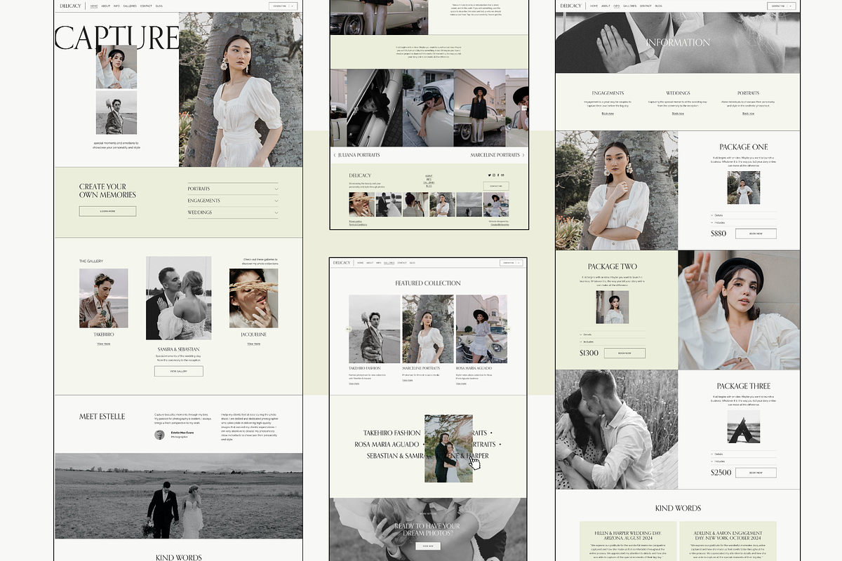 Photographer Squarespace Template, a Squarespace Template by Eden Origin Studio (Photo 3 of 11)