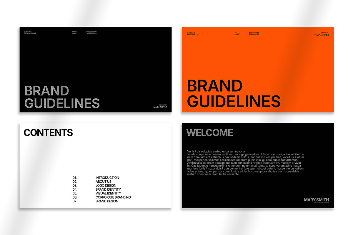 Brand Guideline Presentation, a Presentation Template by Oriofix (Photo 6 of 11)