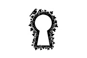 Floral Keyhole Frame SVG Bundle, an Illustration by Designs_River (Thumbnail 14 of 31)