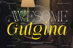 Awesome Gulgina | 18 Style Font