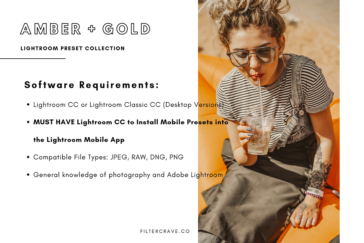 Amber + Gold Mobile Presets preview 3
