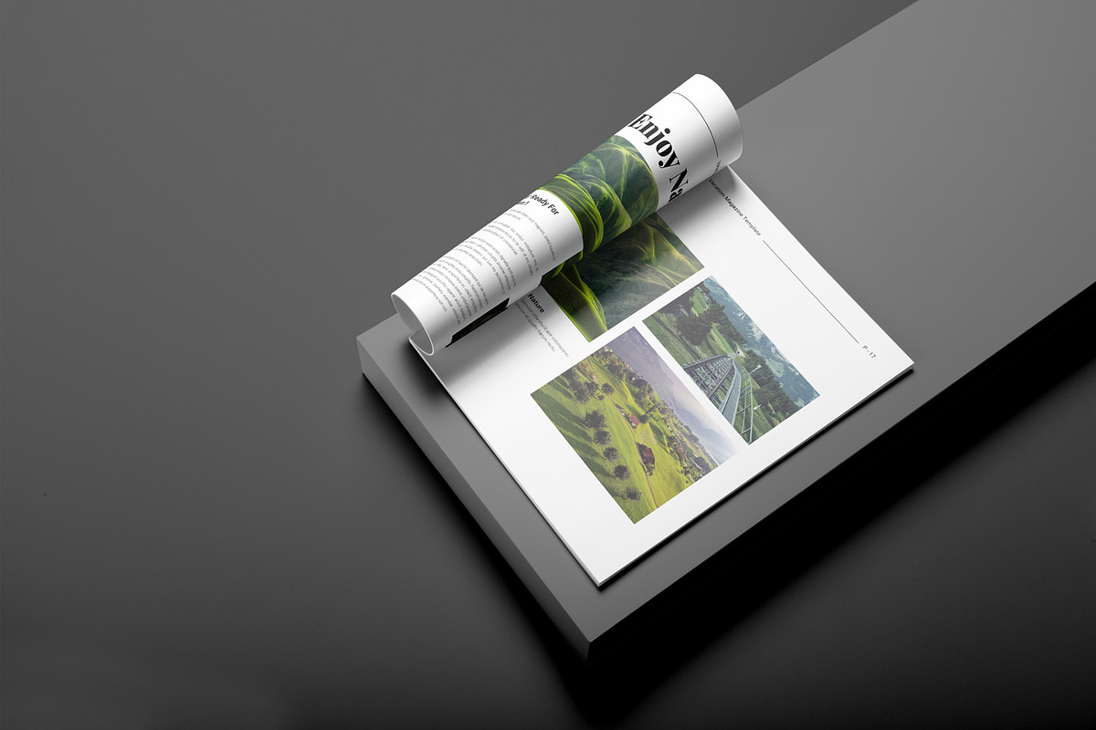 Travel & Vacation Magazine Template preview 8
