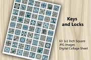 Collage Sheet - Keys and Locks, a Print Template by Kseniya-Omega (Thumbnail 2 of 3)