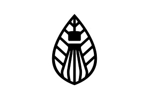 Green Tea Leaf Matcha Whisk Logo, a Branding & Logo Template by Buqancreative
