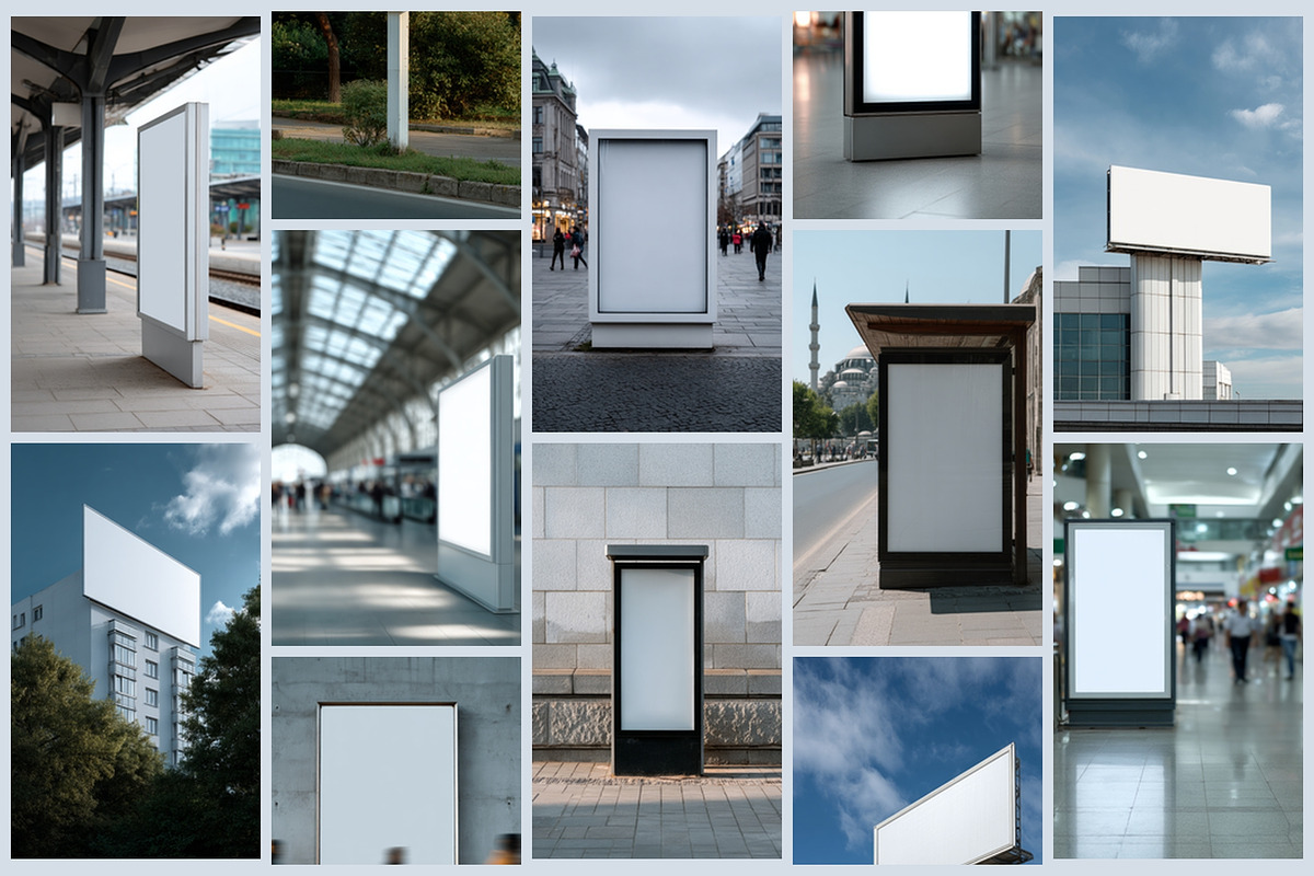 Urban Billboard & Poster Mockup, an Advertising Mockup by AI Petr Creative Agency (Photo 3 of 7)