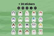 Animals Holding Signs Clipart Set, an Animal Illustration by Palau (Thumbnail 12 of 12)