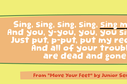 Sing A Song!, a Font by pizzadudedotdk (Thumbnail 5 of 10)