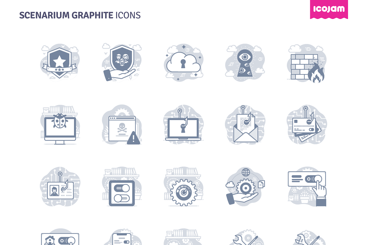 1000 Scenarium Graphite icons, a Duotone Icon by Icojam store (Photo 13 of 13)