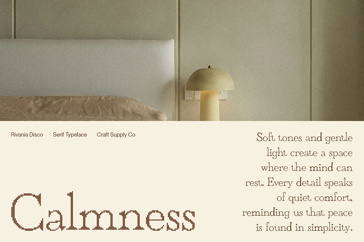 Rivania Disco, a Serif Font by Craft Supply Co. (Photo 6 of 8)