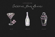 Wedding Cocktail Clipart, Bar Sign, a Food Illustration by The October Creative (Thumbnail 4 of 16)