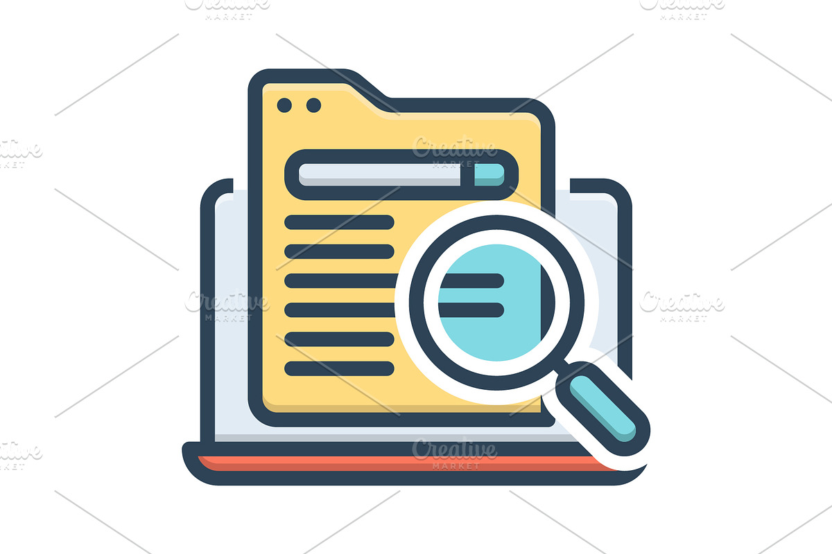 Searched search color icon, a Duotone Icon by Creative priyanka