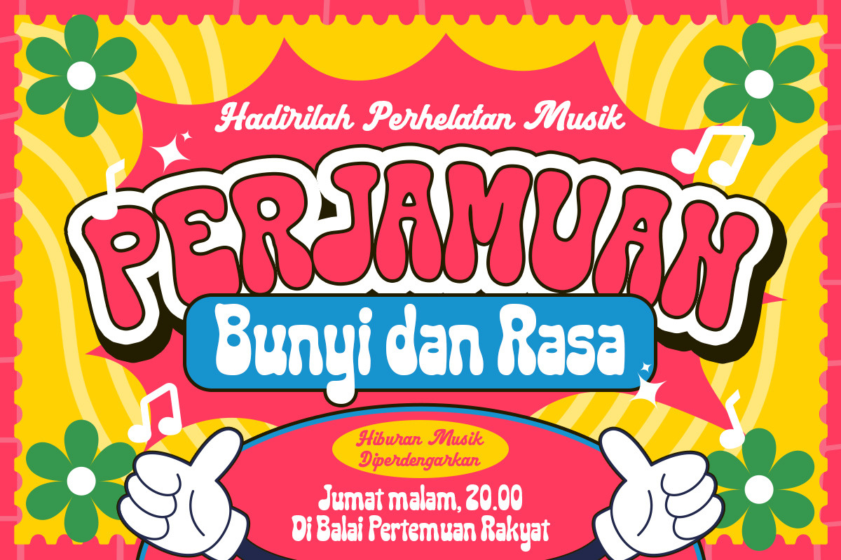 Gumdrop Pop Retro Bubble Font, a Sans Serif Font by Littlehand (Photo 3 of 9)