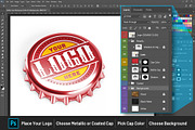 Bottle Cap Mockup, a Product Mockup by graphiklee (Thumbnail 2 of 3)