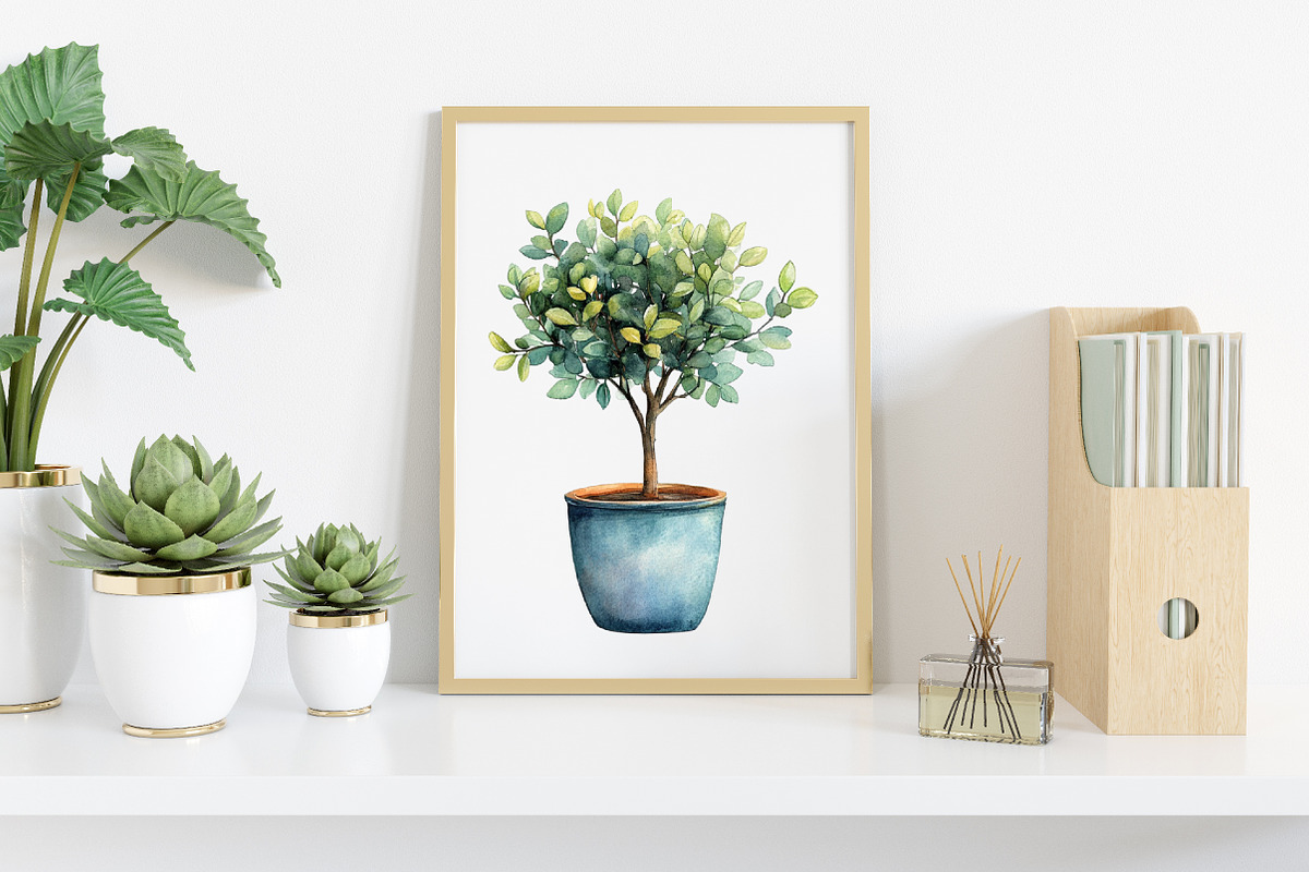 Boho Christmas Trees Clipart, an Illustration by Canvas Craft (Photo 6 of 8)