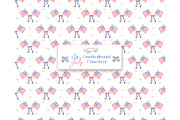 4th of July Watercolor Clipart, an Illustration by TheHappyGiftArt (Thumbnail 8 of 9)