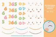 365 Smiles - Cliparts Set, an Illustration by Estudio Daiane Barbosa (Thumbnail 3 of 9)