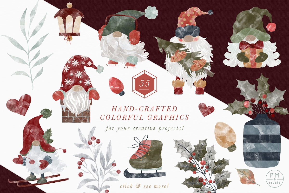 Holiday Gnomes Collection, a Graphic by PetiteMarket (Photo 2 of 4)