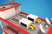 Cartoon Office Low Poly 3D Model, an Architecture 3D Model by Low Poly Lab (Thumbnail 7 of 8)
