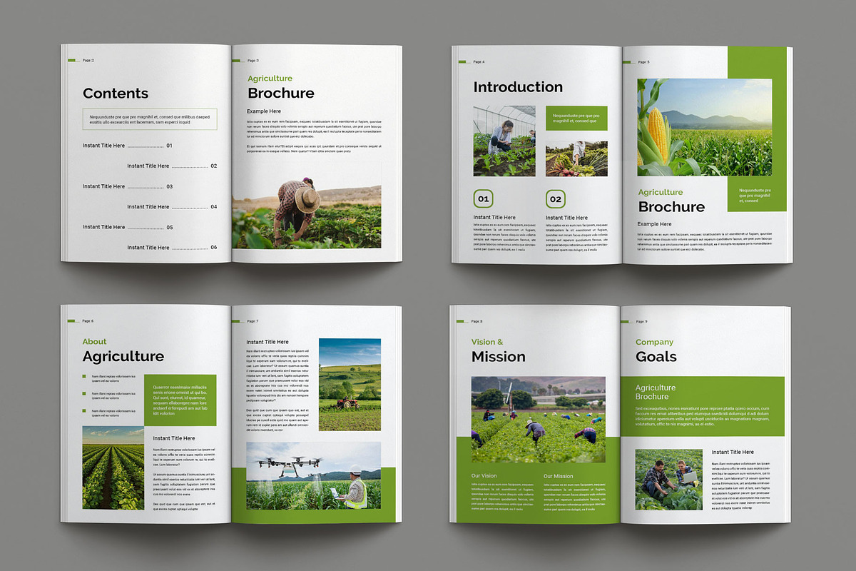 Agriculture Brochure Layout, a Brochure Template by Seeing-art (Photo 10 of 11)