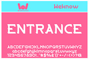 Entrance font, a Font by weknow (Thumbnail 1 of 5)
