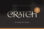 CRATCH - Heritage Vintage Typeface, a Serif Font by Sensatype (Thumbnail 1 of 23)