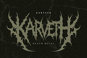 Melvorn - Death Metal Font, a Blackletter Font by Masyafi Studio (Thumbnail 2 of 9)