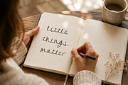 Crooked Morning Cozy Handwritten, a Handwritten Font by Littlehand (Thumbnail 9 of 9)