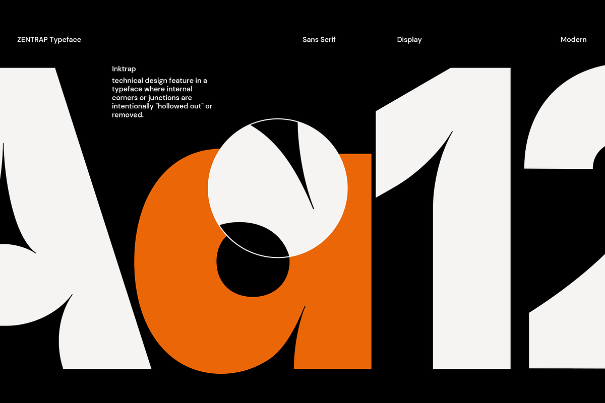 Zentrap - Modern Inktrap Sans Serif, a Sans Serif Font by Indotype Foundry (Photo 3 of 10)
