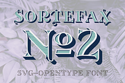 Sortefax No2 - SVG color font, a Font by glukfonts (Thumbnail 1 of 6)