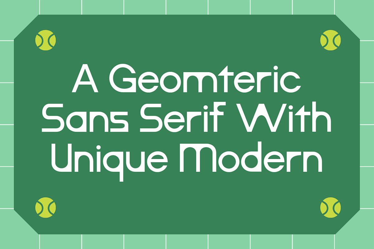Tomat - Modern Geometric Font, a Sans Serif Font by Pekotype (Photo 2 of 15)