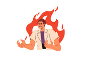 People feeling anger, rage set, a Person Illustration by Good Studio (Thumbnail 7 of 12)