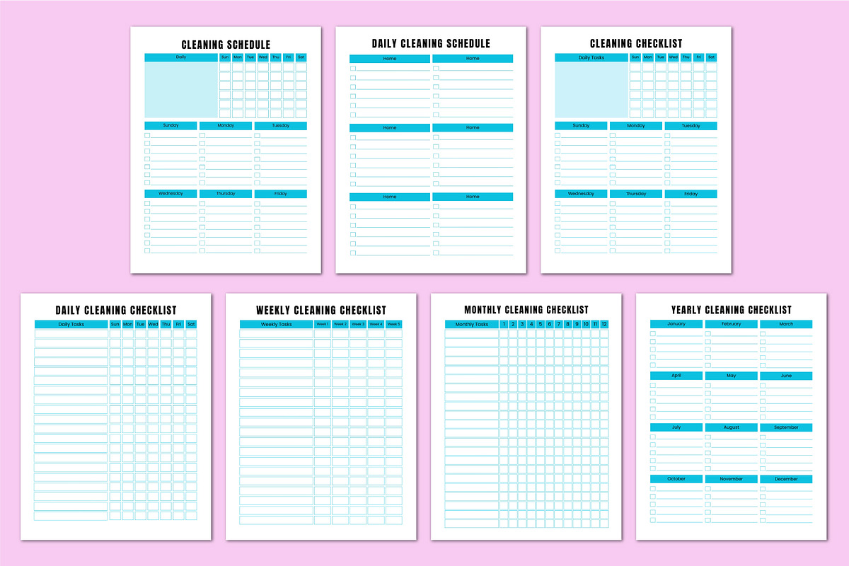 2026 ADHD Cleaning Workbook KDP, a Stationery Template by Shumaya (Photo 4 of 6)