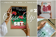 Frame Mockups Close-Up Set#2 6PSD, a Product Mockup by SigaSigaMockup (Thumbnail 1 of 4)