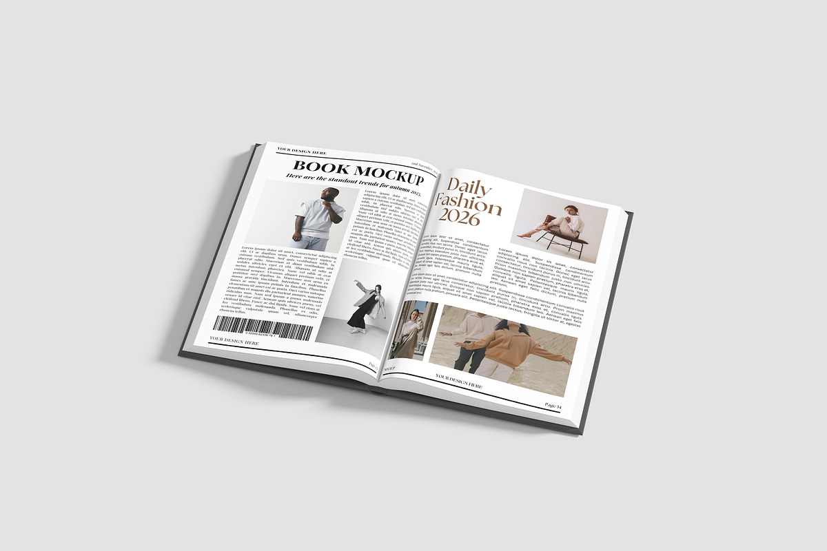 High-quality Book Mockup, a Books & Magazine Mockup by safrizalstudio (Photo 3 of 5)