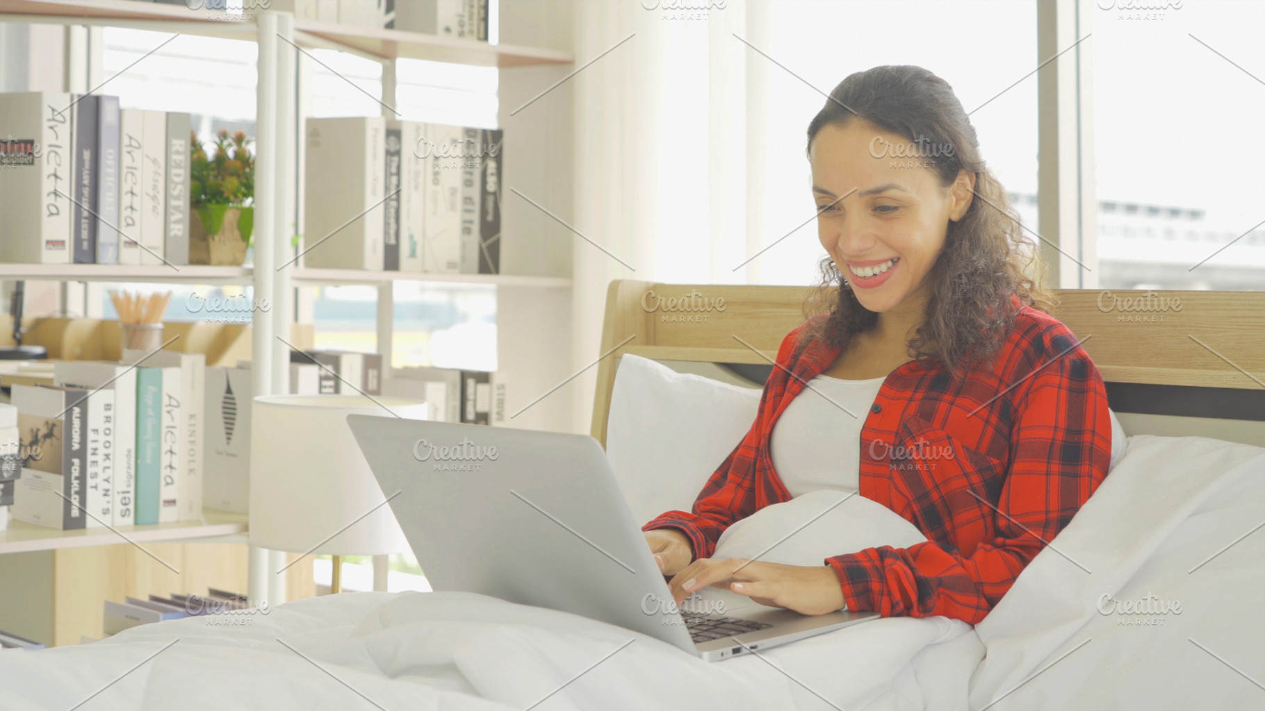 Relax happy smiling latin young businesswoman, people working on, a Person Photo by Tampatra