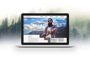 MacBook™ Mockup w/ Photo Background