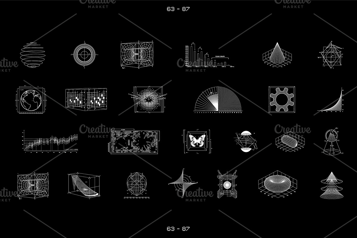3D RETRO FUTURISTIC GRAPHIC, an Object Graphic by BonkiStudio (Photo 5 of 11)