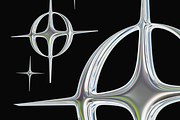 150 3D Y2K Chrome Metallic Shapes, an Object Graphic by Fivehead Studio (Thumbnail 11 of 12)