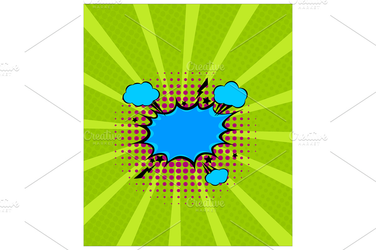Comic Book Cover Style EPS Vector, a Background Graphic by TrueVector