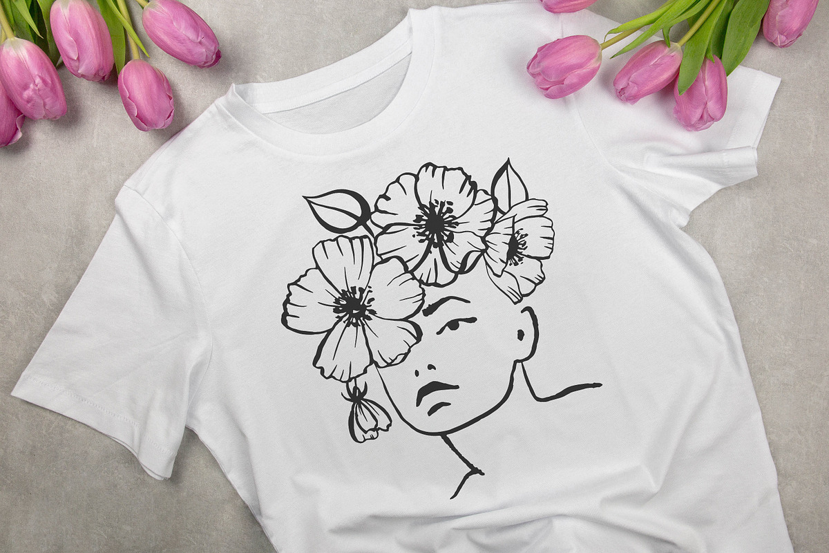 Line Art Women & Flowers Collection, a Healthcare Illustration by Dervik Art Store (Photo 9 of 9)